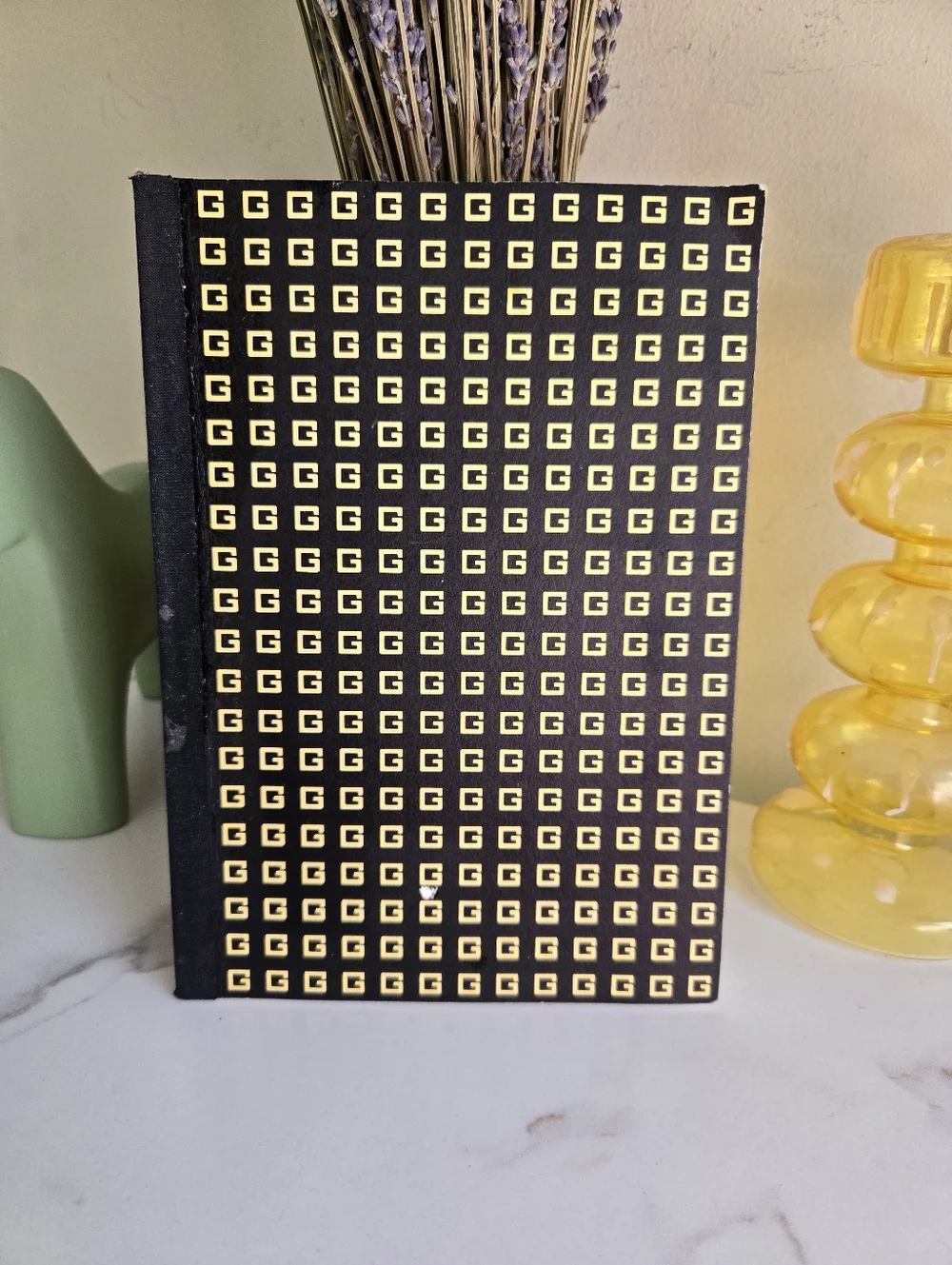 Gucci Gold & Black G Monogram Scetchbook Notebook Fair To Good Condition